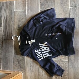 Pink Victoria's secret hoodie zip up